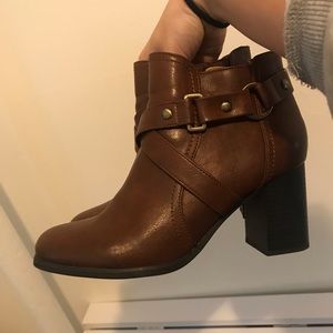 Brown heels! Worn once